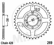 rozeta ATU, DAELIM,Honda, Hyosung,Kymco.7275829